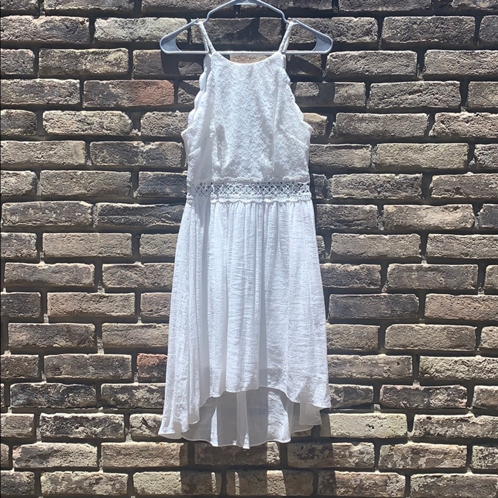 BCX White Hi Lo Summer Dress